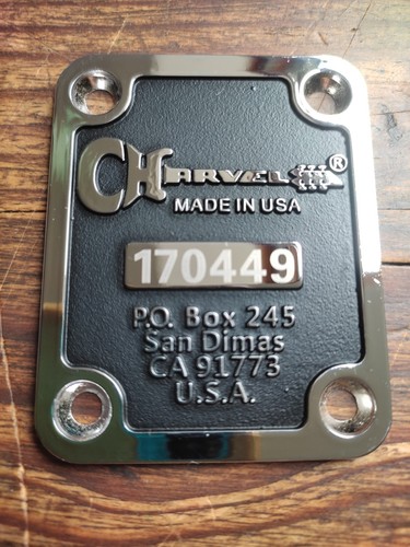 Neck plate charvel plaque - neck,