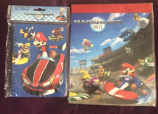 2 Super Mario Kart ~ 1 Notebook 60 Sheets 5x7 And 1 Sketch Pad 8x10 30 Sheet NIP