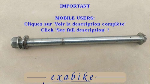 Axe roue arriere pour - axe,