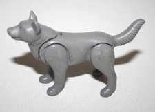 PLAYMOBIL 3228 3870 3217 4057 5746 3322 LOUP GRIS BOUCHE FERMEE ANIMAL SAUVAGE