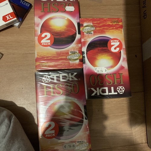 6xcassette vhs vierge - 6xcassette,