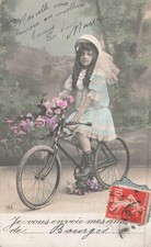 CP LITTLE GIRL BICYCLE HAT BICYCLE PINK FLOWERS - 64175