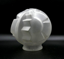 Globe verre pressé Art Déco