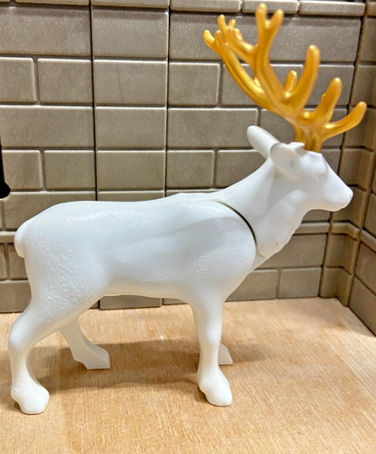 Playmobil animaux cerf - cerf, blanc