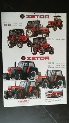 Calendrier tracteurs zetor - calendrier,