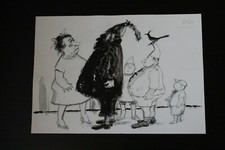 Tetsu grand dessin original N° 1 (encre et lavis encre et aquarelle)