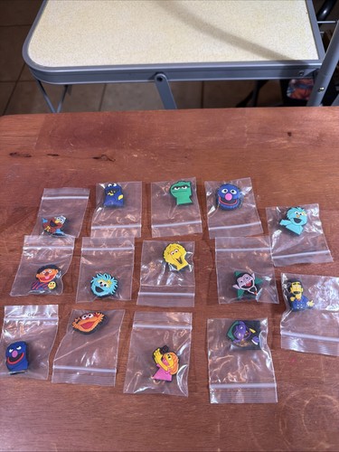 14pc sesame shoe charms - shoe,