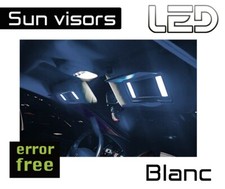 Pour Nissan Qashqai 2 J11 4 Ampoules LED BLANC Miroirs courtoisie Pare soleils