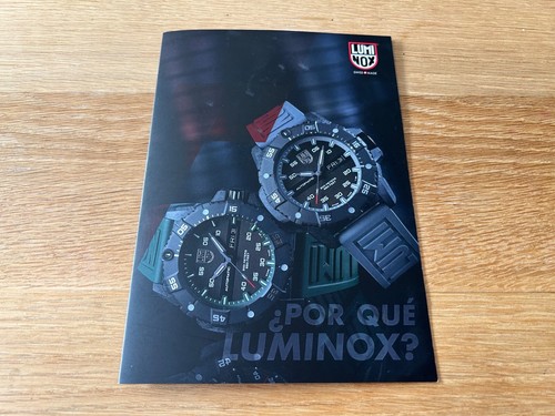 Folleto booklet luminox - folleto,