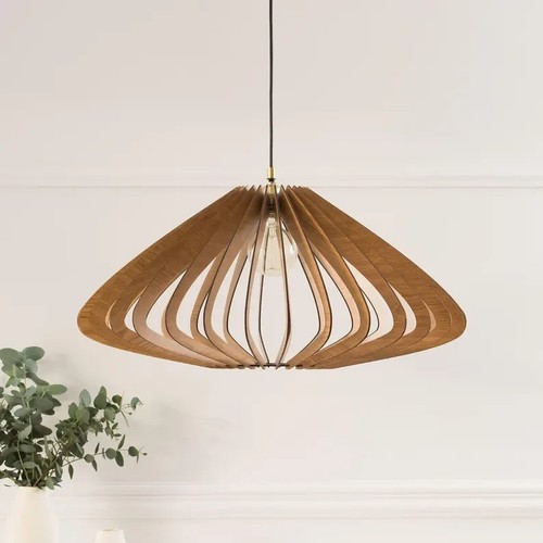 Abat jour bois suspension - abat-jour, en