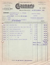 33 BELIN fabricant CAZENAVE