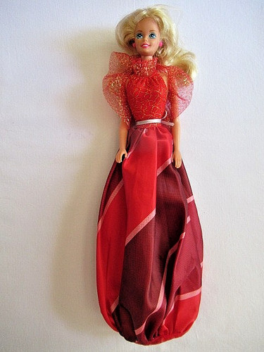 Barbie robe longue boule - en,