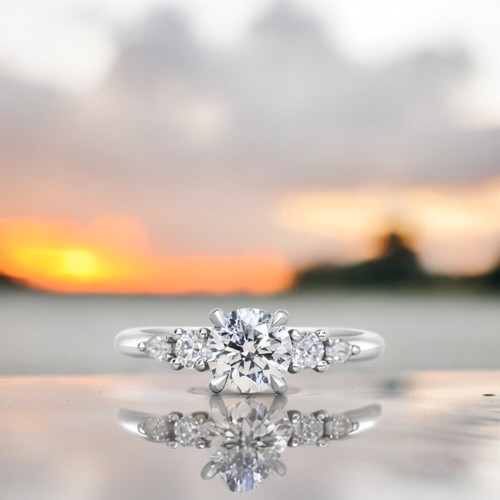 Bague diamant blanc 14 - or,