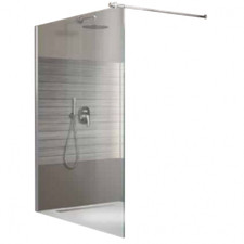 Paroi de douche à l'italienne Open 2 - verre transparent - 120 cm LEDA