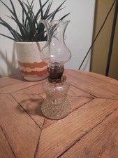 Lampe à huile vintage verre