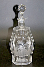 Vieux Fin Poli Carafe en