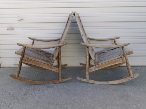 Rocking chairs woven rope - rocking,