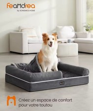 Lit pour chien Feandrea – Confort absolu pour votre compagnon Taille L Français
