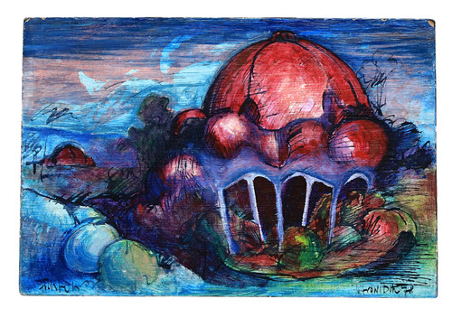 Tableau huile signé - huile, petrow