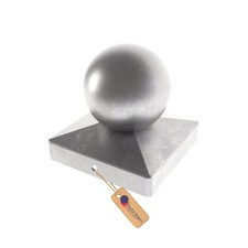 GeZu Impex Capuchon de Poteau Inox Chapeau Boule pour Protection Bois