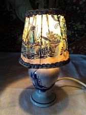 Rare Petite Lampe Delft en