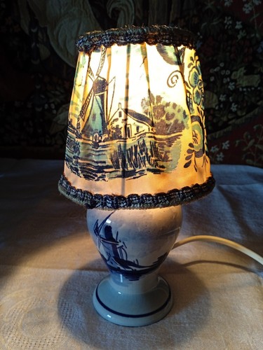 Rare petite lampe delft - lampe,
