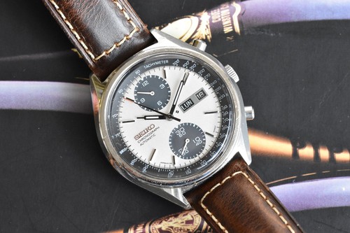 Vintage seiko 6138 8020 panda - vintage,