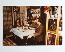 Mère fils repas de Noel fête