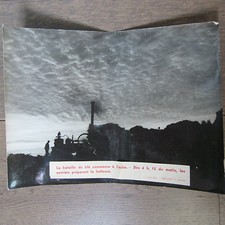 1944 PRESS PHOTO WHEAT HARVEST