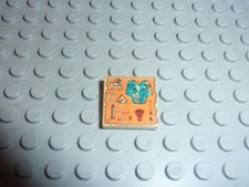 LEGO Egypte Tan Tile with Hieroglyphs ref 3068bpx21 / Set 5928 5978 2995 5958...