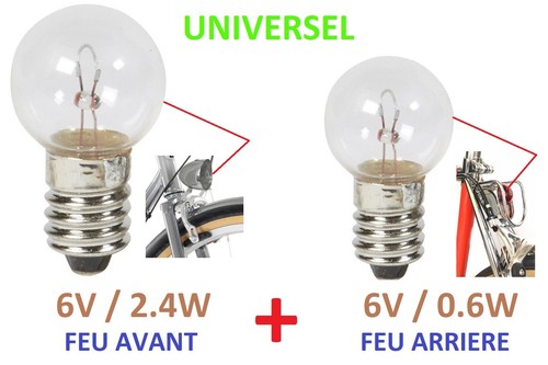 Kit ampoule velo avant - ampoule, +