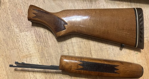 Mossberg 500a walnut stock set - mossberg,