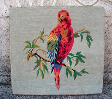 Tapisserie Canevas perroquet