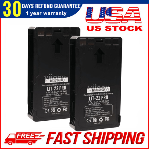 Pack lit 22 - 2-pack, rechargeable