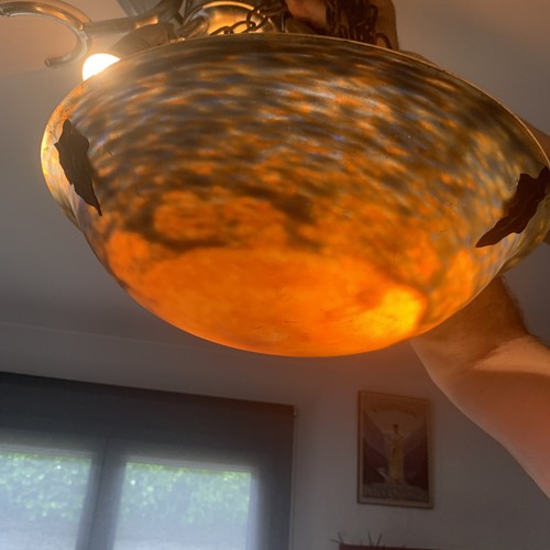 Luste pâte verre signé - pÂte, de