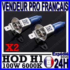 LOT 2 AMPOULE PLASMA HOD H1 100W LAMPE HALOGENE EFFET XENON GAZ BLANCHE 6000K 12