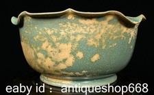 8 "Vieux Chinois Ru Four Porcelain Dynasty Lotus Fleur Bols Bols