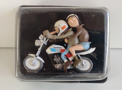 Figurine moto résine joe - figurine,