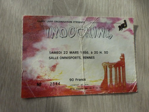 Indochine ticket concert - indochine,
