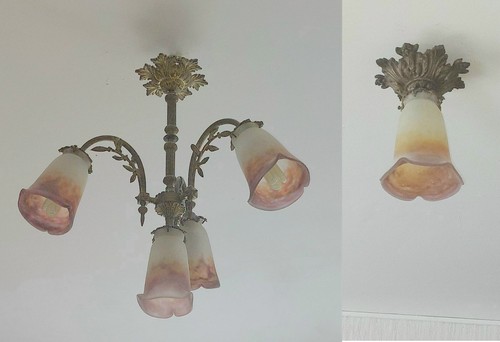 Ensemble lustre plafonnier - lustre, et