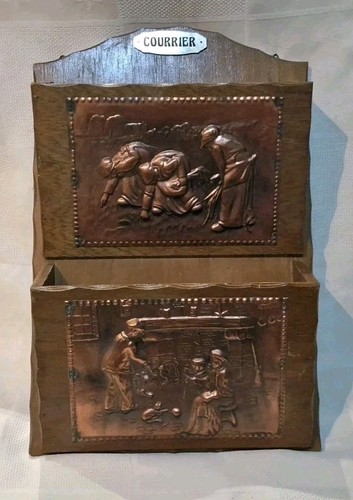 Rare ancien porte - ancien, porte-lettres