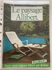 Vintage 1982 Allibert Plastic Garden Salon Press Advertising