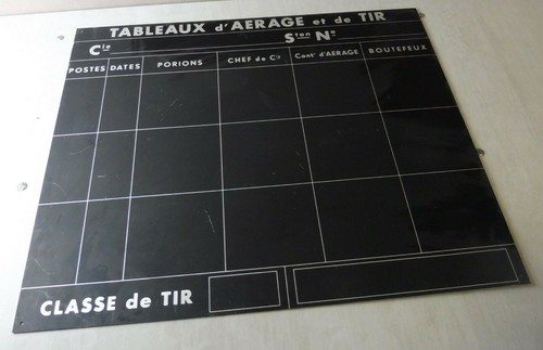 Ancien tableau aluminium - en,