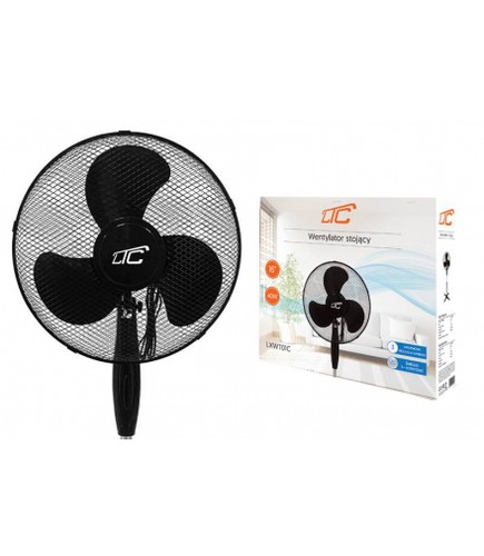 Ventilateur sur pied noir w - 40,