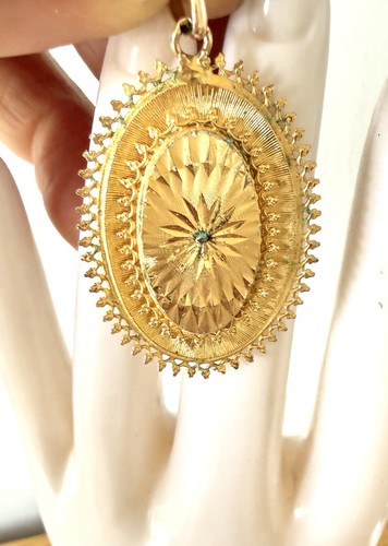 Pendentif médaillon plaqué - pendentif,