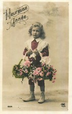 CP HAPPY YEAR CHILD WITH ROSE BASKETS 