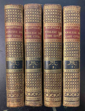 Maleville J. Analyse De La Discussion Du Code Civil Au Conseil D'Etat. 1807.