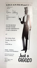 DAVID BOWIE CARTON INVITATION