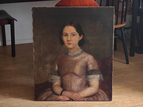 Ancienne peinture portrait sur