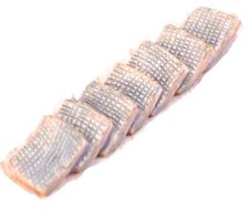 MINIATURE RESINE : escalier droit beige longueur 6.5cm (12)